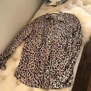 J crew leopard blouse
